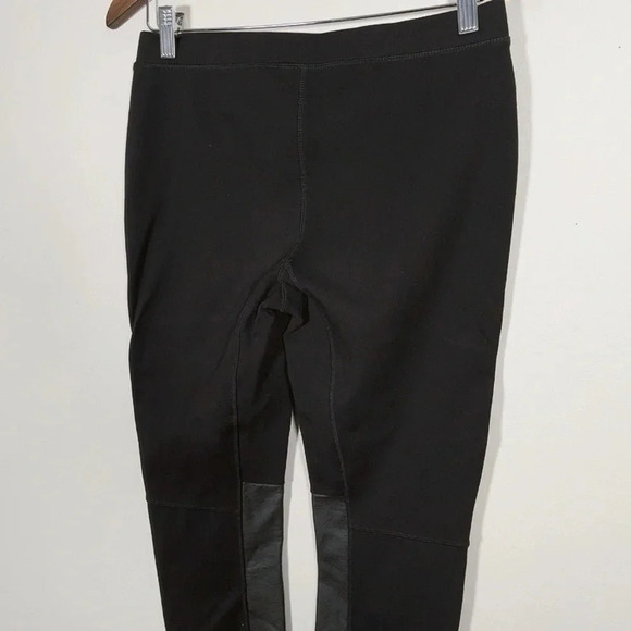 Madewell Black  Faux Leather Panel Pants - Picture 10 of 13